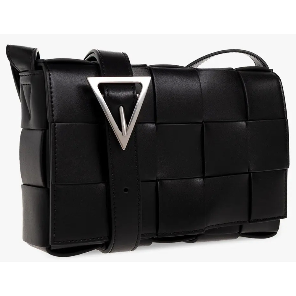 *BRAND NEW* Bottega Veneta Intrecciato Cassette Crossbody Black Leather Bag